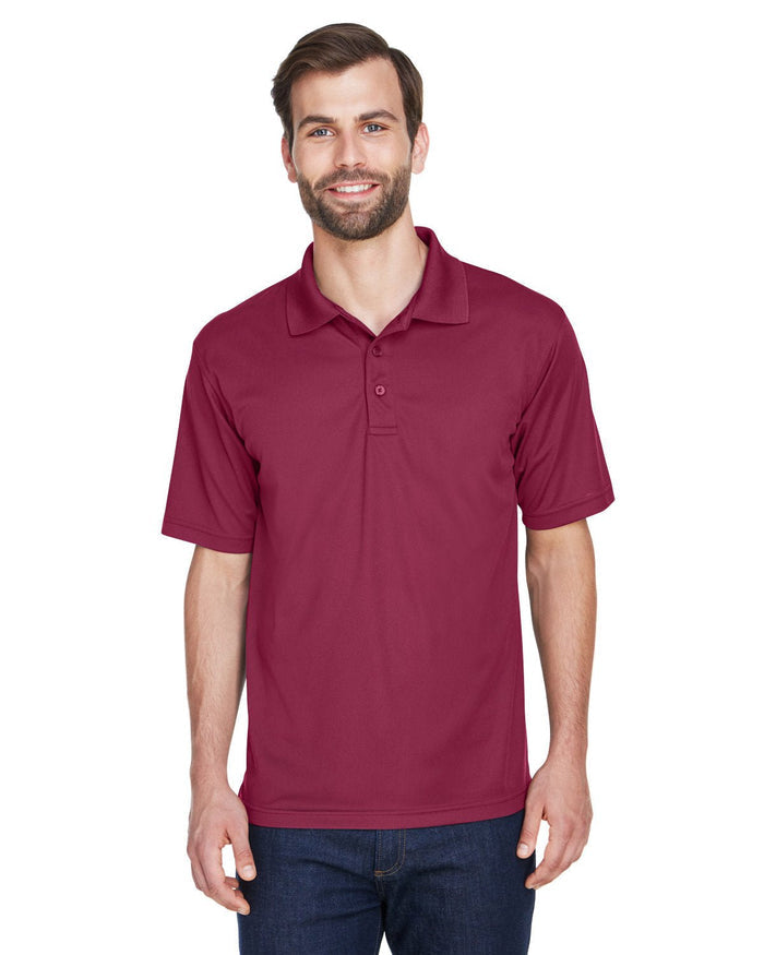 UltraClub 8210 Men's Cool & Dry MeshPiqu Polo - Ninja Transfers