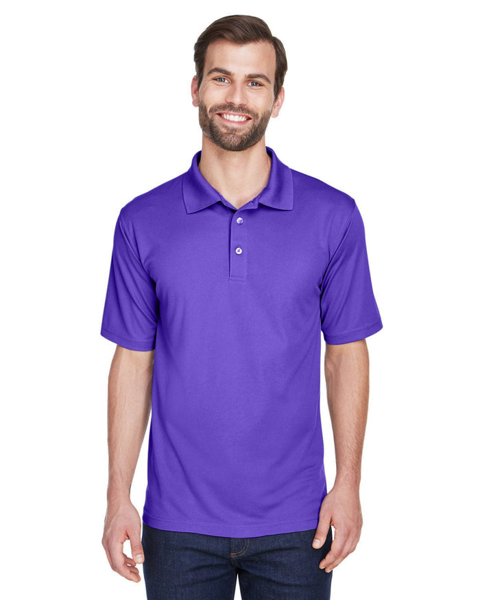 UltraClub 8210 Men's Cool & Dry MeshPiqu Polo - Ninja Transfers