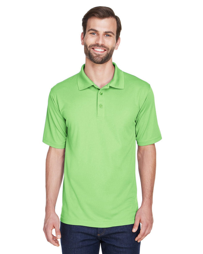 UltraClub 8210 Men's Cool & Dry MeshPiqu Polo - Ninja Transfers