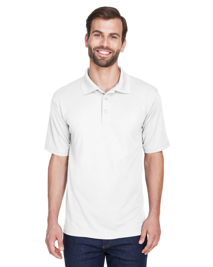 UltraClub 8210 Men's Cool & Dry MeshPiqu Polo - Ninja Transfers