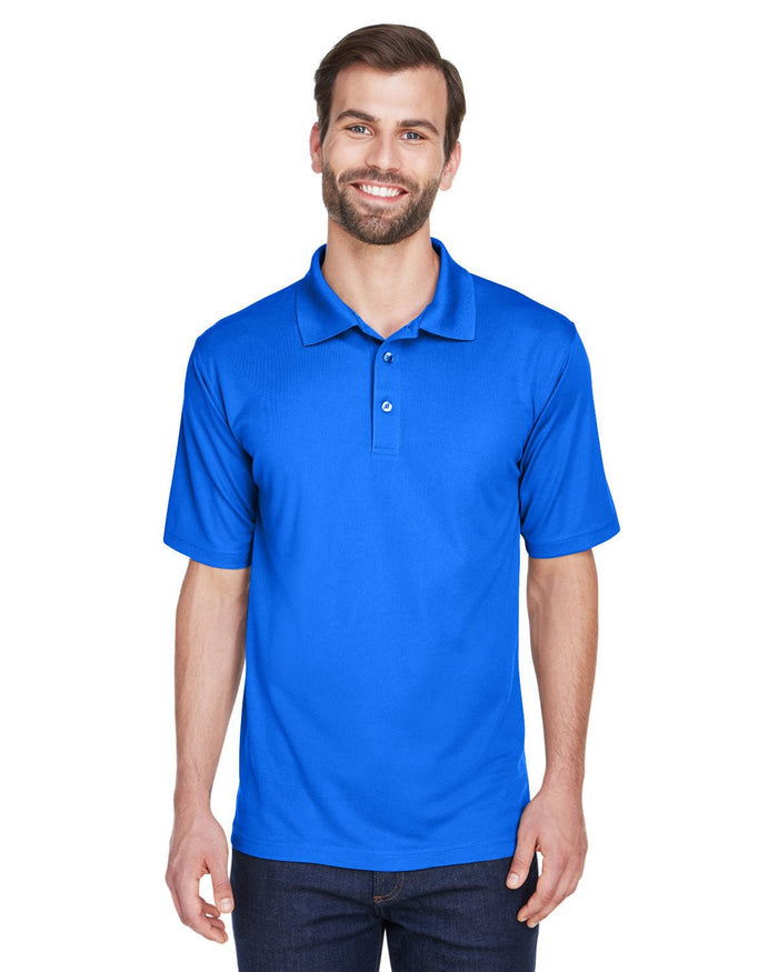 UltraClub 8210 Men's Cool & Dry MeshPiqu Polo - Ninja Transfers