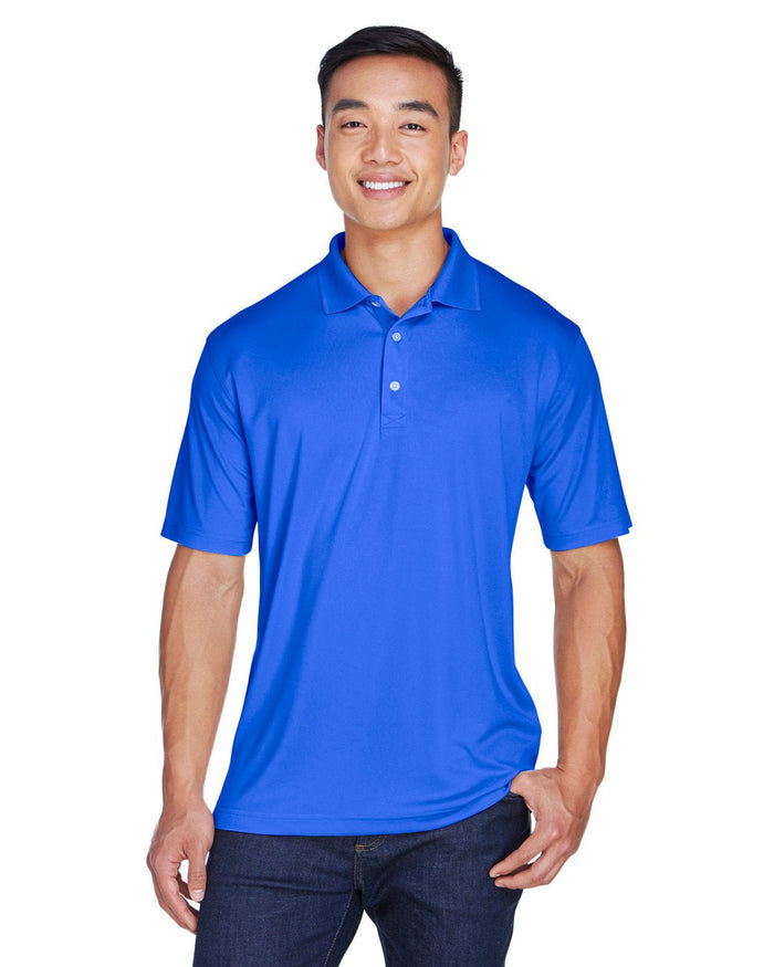 UltraClub 8405 Men's Cool & Dry Sport Polo - Ninja Transfers