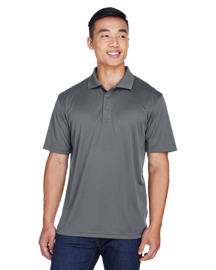 UltraClub 8405 Men's Cool & Dry Sport Polo - Ninja Transfers