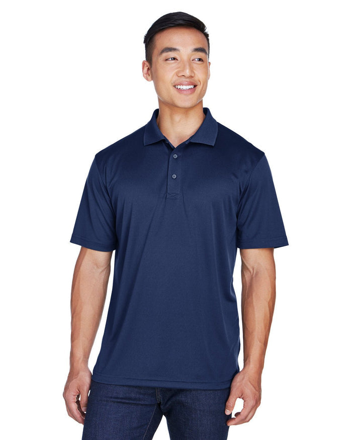 UltraClub 8405 Men's Cool & Dry Sport Polo - Ninja Transfers