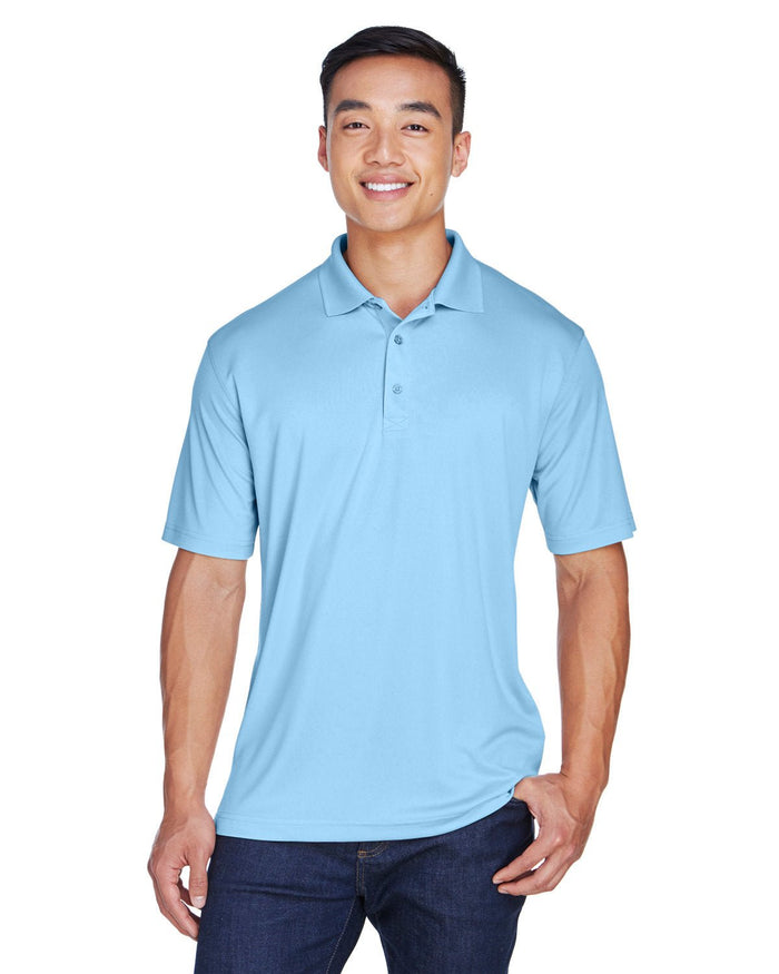 UltraClub 8405 Men's Cool & Dry Sport Polo - Ninja Transfers