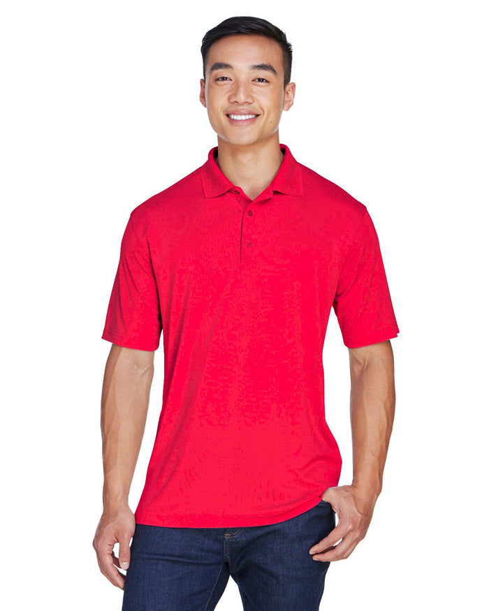 UltraClub 8405 Men's Cool & Dry Sport Polo - Ninja Transfers