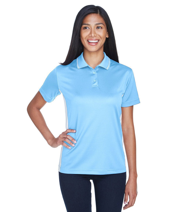 UltraClub 8406L Ladies' Cool & Dry Sport Two - Tone Polo - Ninja Transfers