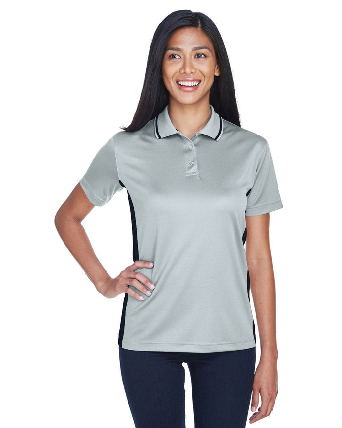 UltraClub 8406L Ladies' Cool & Dry Sport Two - Tone Polo - Ninja Transfers