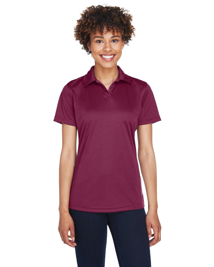 UltraClub 8425L Ladies' Cool & Dry Sport Performance Interlock Polo - Ninja Transfers