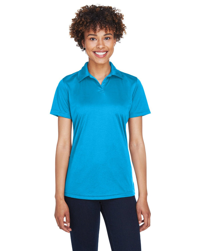 UltraClub 8425L Ladies' Cool & Dry Sport Performance Interlock Polo - Ninja Transfers