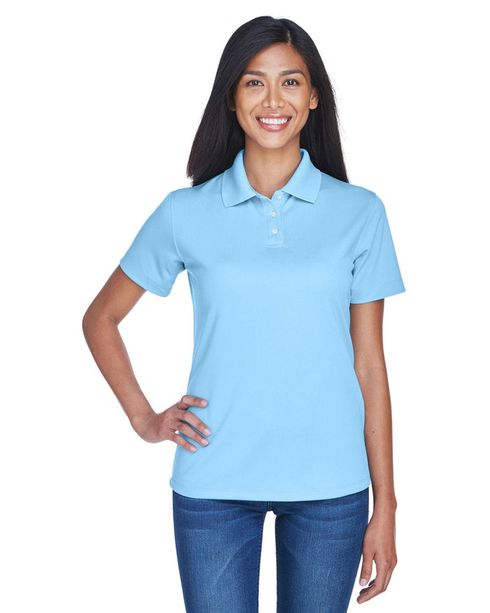 UltraClub 8445L Ladies' Cool & Dry Stain - Release Performance Polo - Ninja Transfers