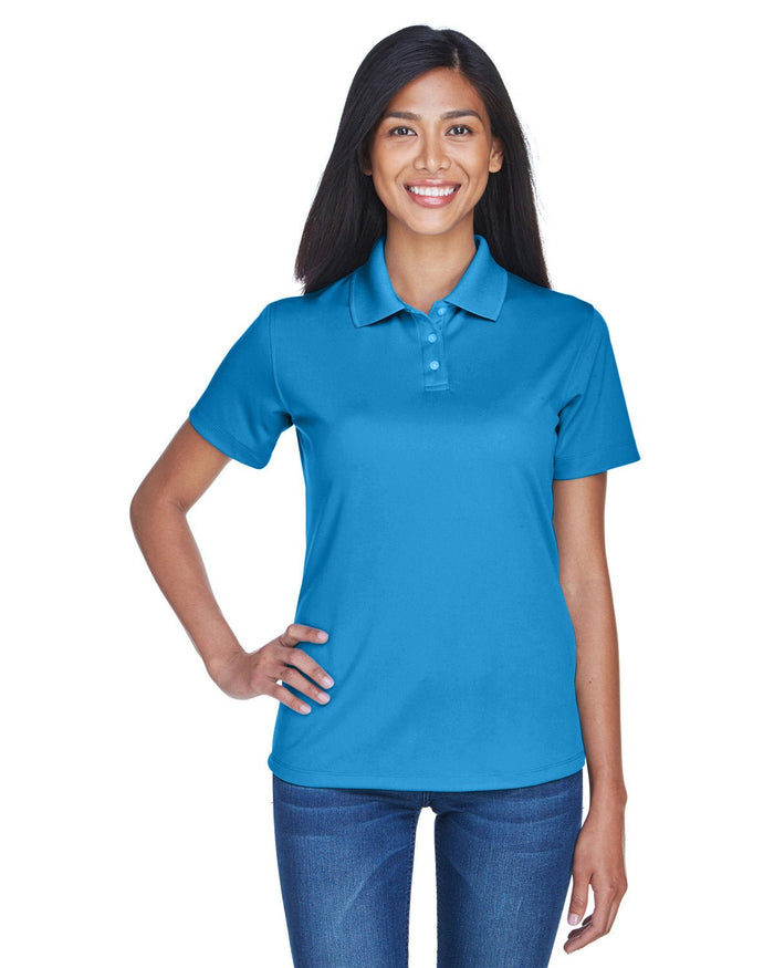 UltraClub 8445L Ladies' Cool & Dry Stain - Release Performance Polo - Ninja Transfers