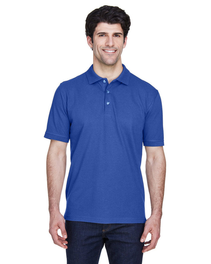 UltraClub 8535 Men's Classic Piqu Polo - Ninja Transfers