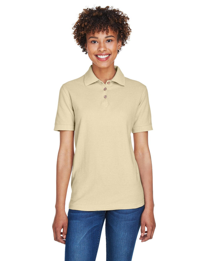 UltraClub 8541 Ladies' Whisper Piqu Polo - Ninja Transfers