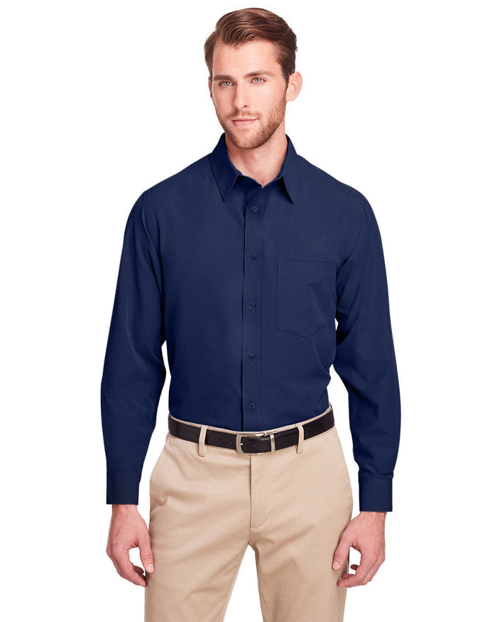 UltraClub UC500 Men's Bradley Performance Woven Shirt - Ninja Transfers