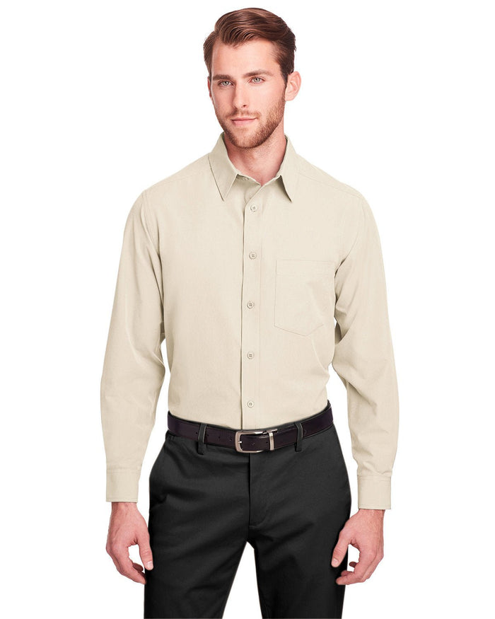 UltraClub UC500 Men's Bradley Performance Woven Shirt - Ninja Transfers