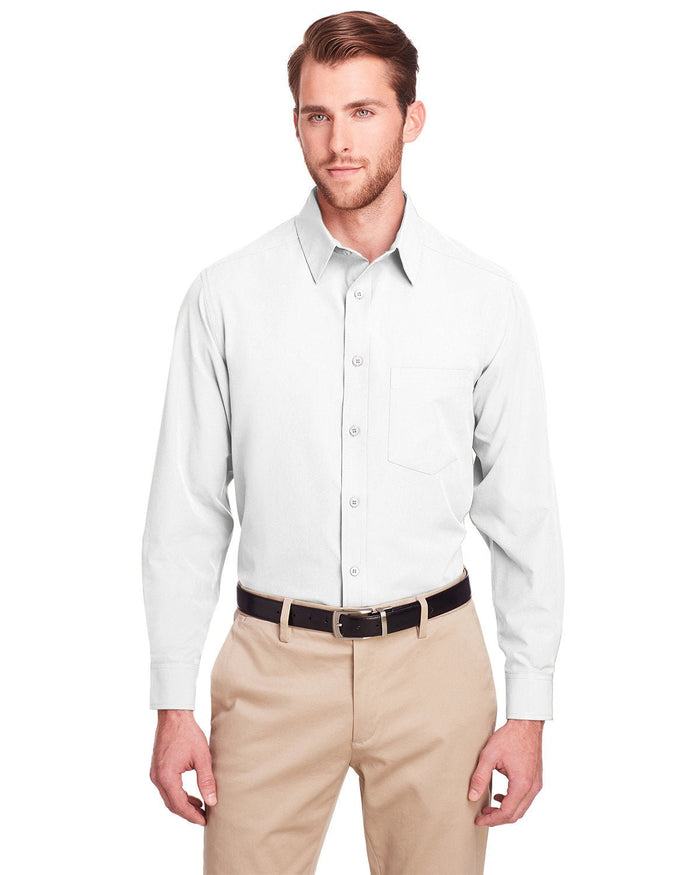 UltraClub UC500 Men's Bradley Performance Woven Shirt - Ninja Transfers