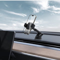 ACP08312 - Universal Dashboard Car Mount | TS35-1 showing car mount with phone secured in vertical position on dashboard with suction cup base and textured grip pad in car interior