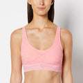 Unlined Scoop Bralette in Ultra Lace in Conch Shell