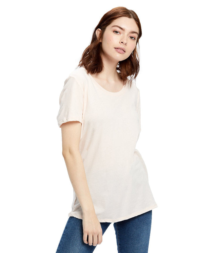US Blanks US115 Women's Loose Fit Boyfriend Tee - Ninja Transfers
