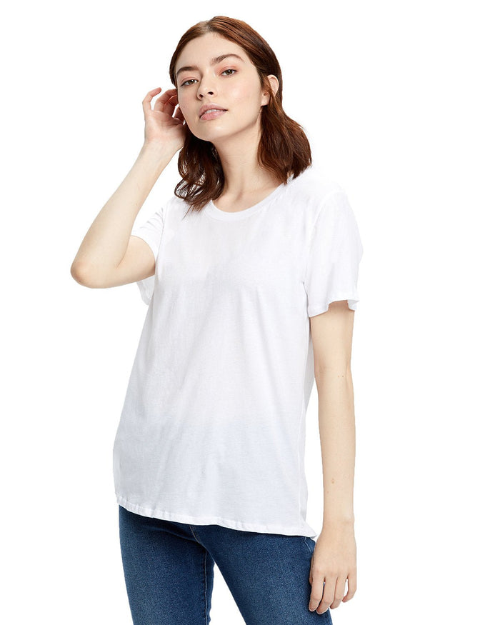 US Blanks US115 Women's Loose Fit Boyfriend Tee - Ninja Transfers