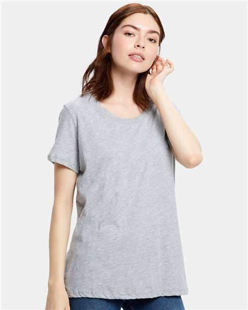 US Blanks US115 Women's Loose Fit Boyfriend Tee - Ninja Transfers