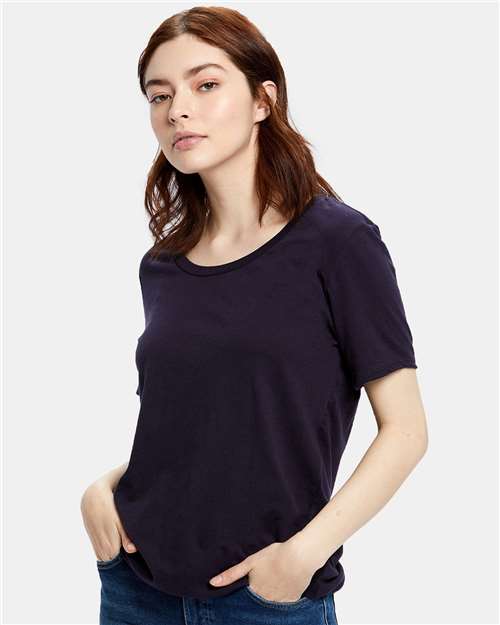 US Blanks US115 Women's Loose Fit Boyfriend Tee - Ninja Transfers
