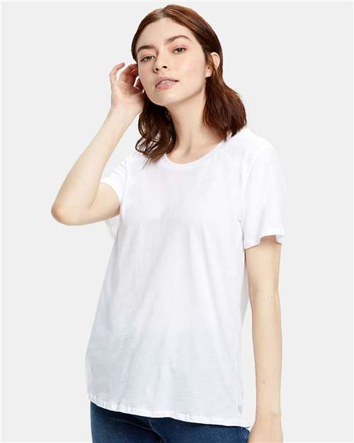 US Blanks US115 Women's Loose Fit Boyfriend Tee - Ninja Transfers
