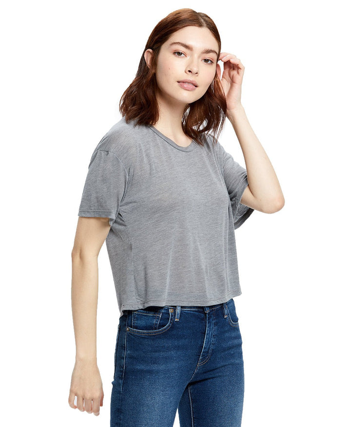 US Blanks US309 Ladies' Boxy Open Neck Top - Ninja Transfers