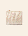 Velvet Quilted Cosmetic Bag