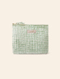 Velvet Quilted Cosmetic Bag