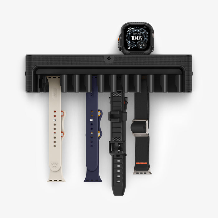 AMP09445 - Watch Band Organizer | S341 showing the front with watch and bands attached