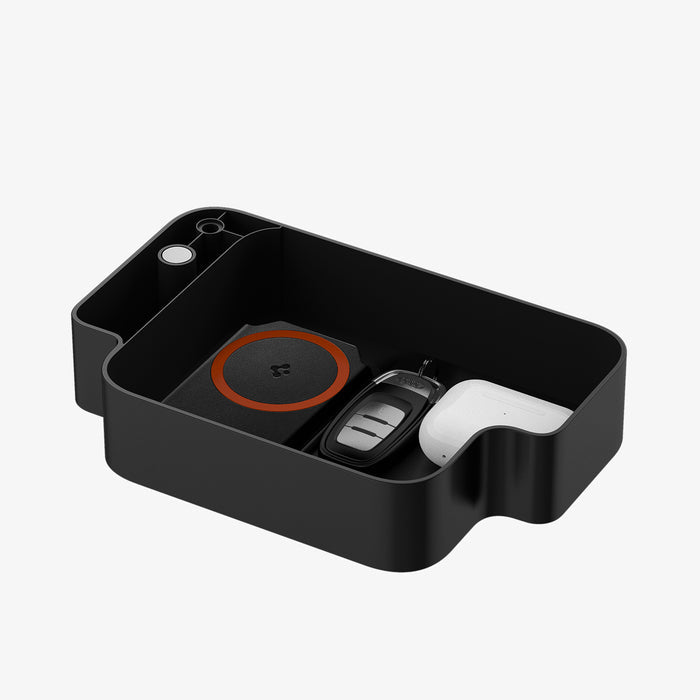 AMP07602 - Watch Organizer | S340 in Black showing the inner with multiple items inside