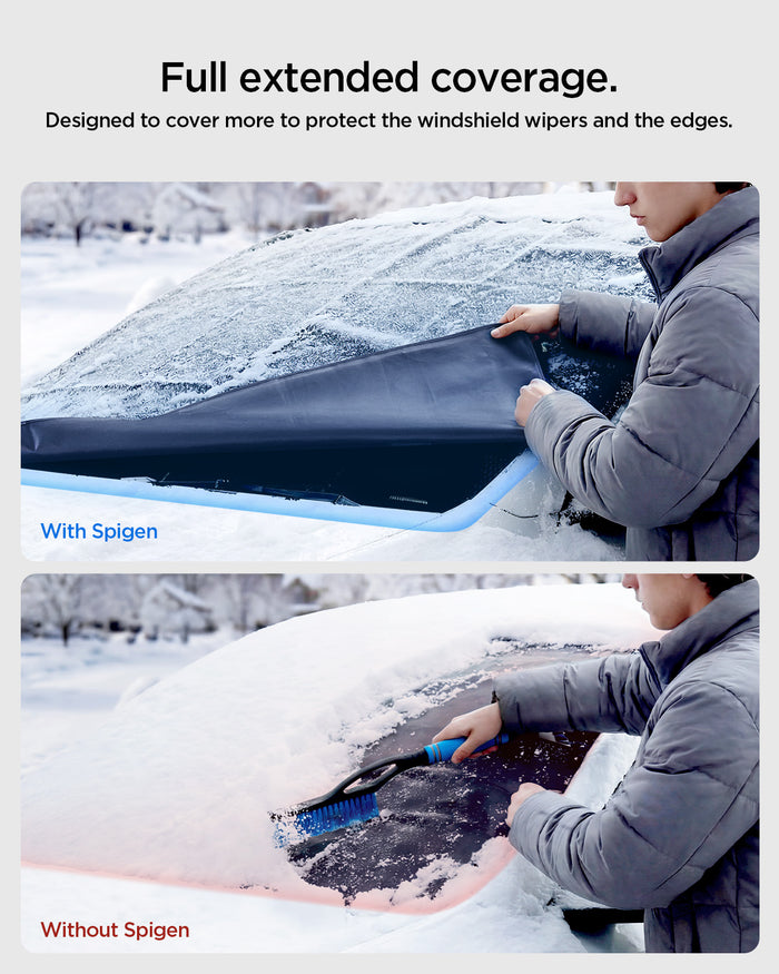 ACP10950 - Windshield Cover | WC100 in Black showing full extended coverage
