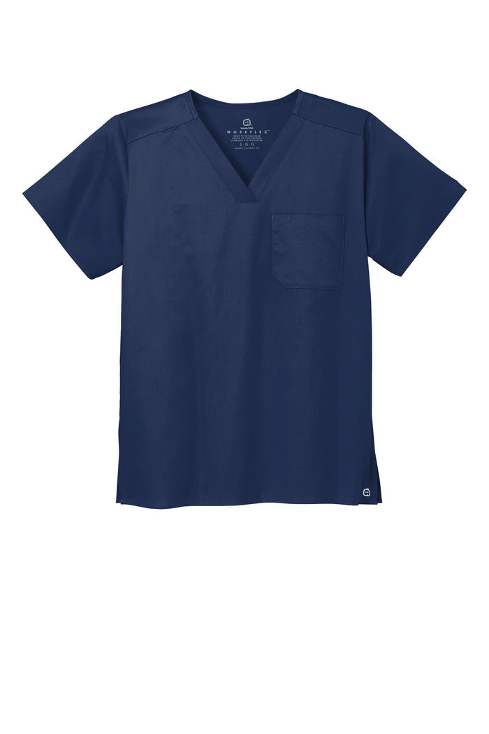 Wink WW3160 Unisex WorkFlex Chest Pocket V-Neck Top