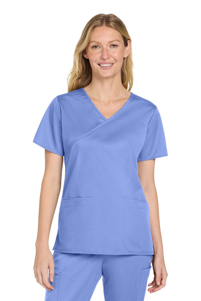 Wink WW4760 Women's WorkFlex Mock Wrap Top