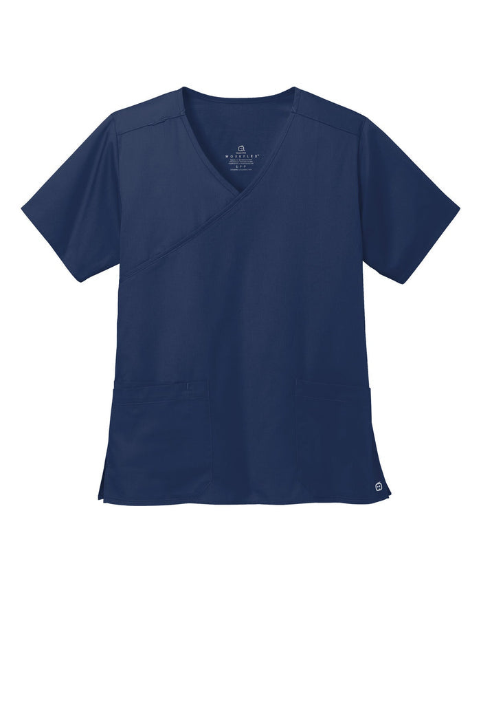 Wink WW4760 Women's WorkFlex Mock Wrap Top