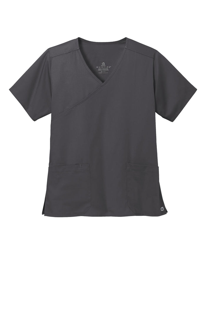 Wink WW4760 Women's WorkFlex Mock Wrap Top