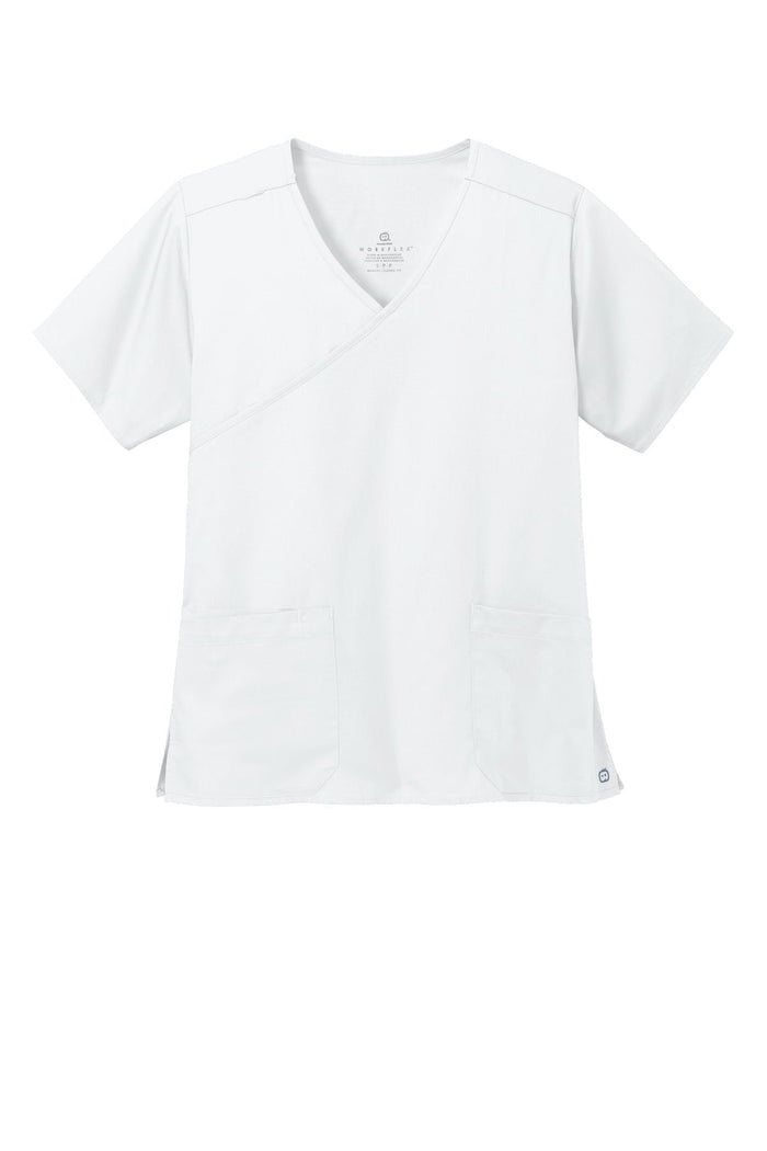 Wink WW4760 Women's WorkFlex Mock Wrap Top