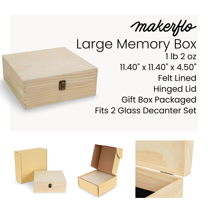 Wood Memory Boxes, Large
