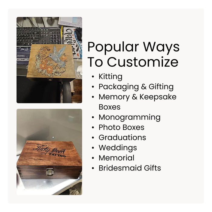 Wood Memory Boxes, Medium