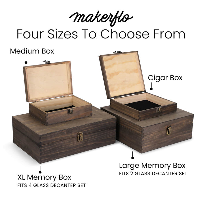 Wood Memory Boxes, Medium