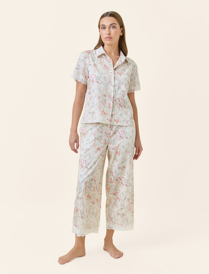 Yolly Lace Crop PJ Set