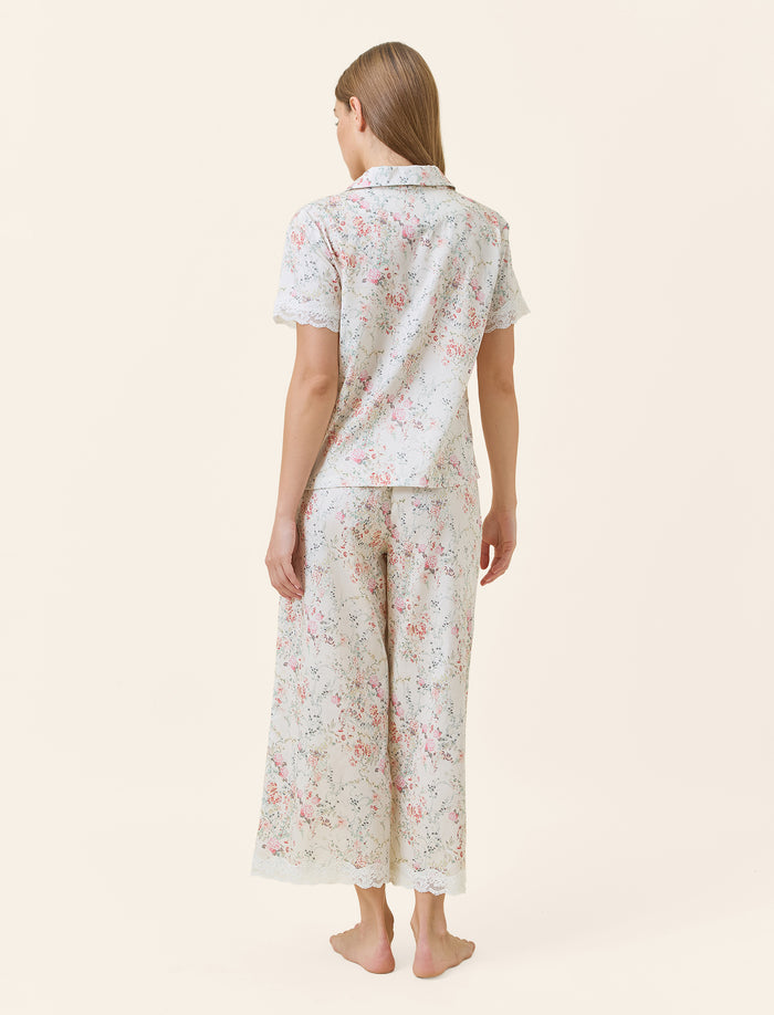 Yolly Lace Crop PJ Set
