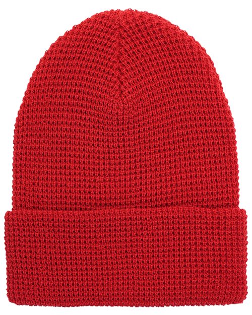 YP Classics 2501KC Waffle Cuffed Knit Beanie